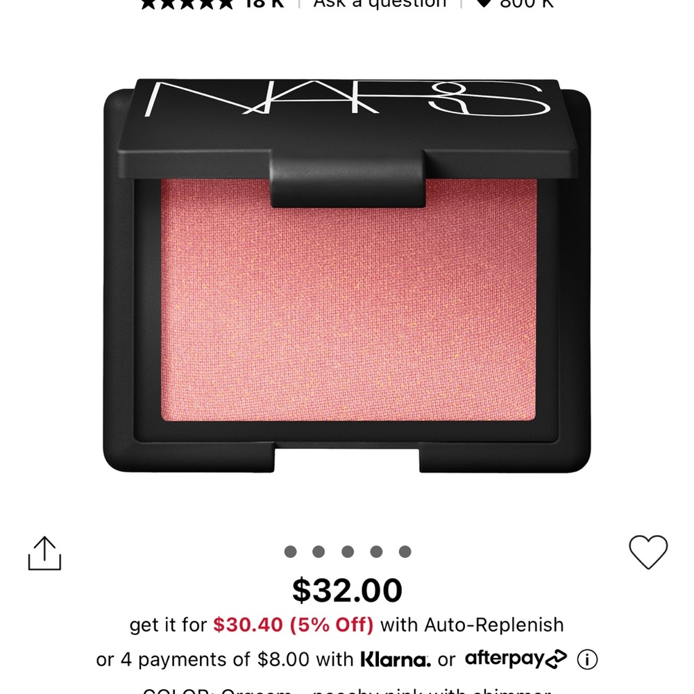 Nars orgasm blush